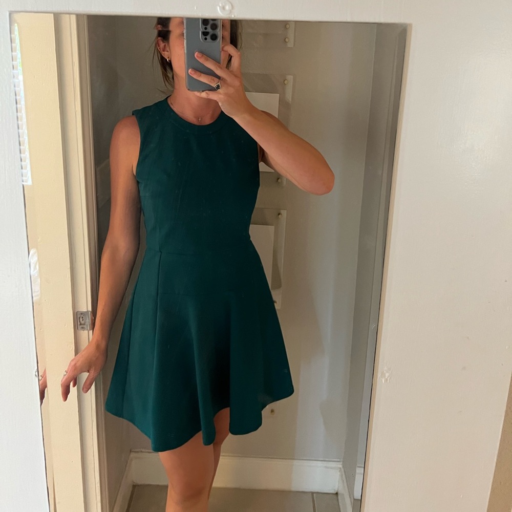 Madewell Size 10 Green A-Line Short Dress